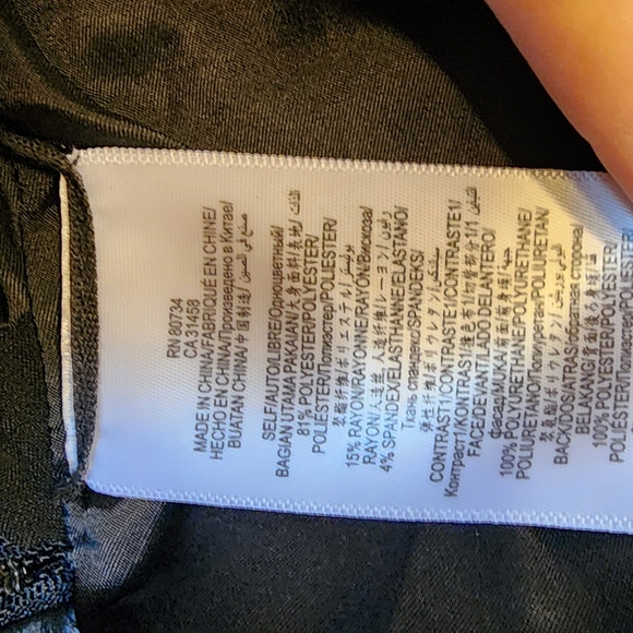 BCBG MAXAZRIA Barrett Zip-Peplum Black Blazer,  Size small - Picture 6 of 10